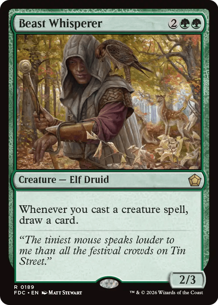 Beast Whisperer [Foundations Commander] MTG Single Magic: The Gathering  | Multizone: Comics And Games