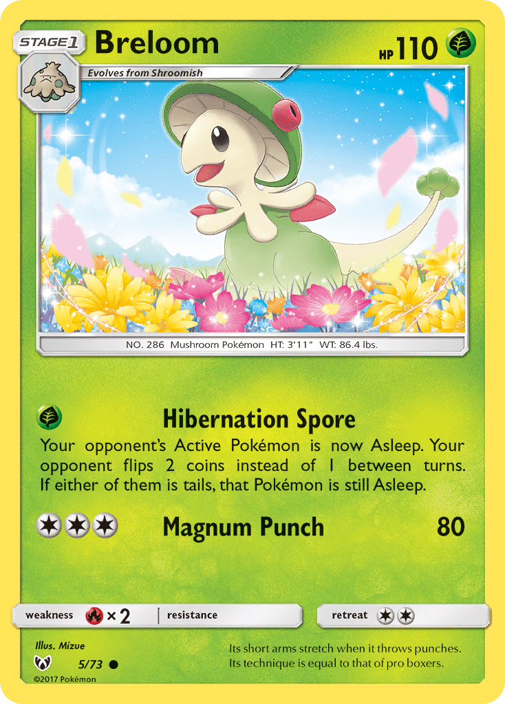 Breloom (5/73) [Sun & Moon: Shining Legends] Pokemon Single Pokémon  | Multizone: Comics And Games
