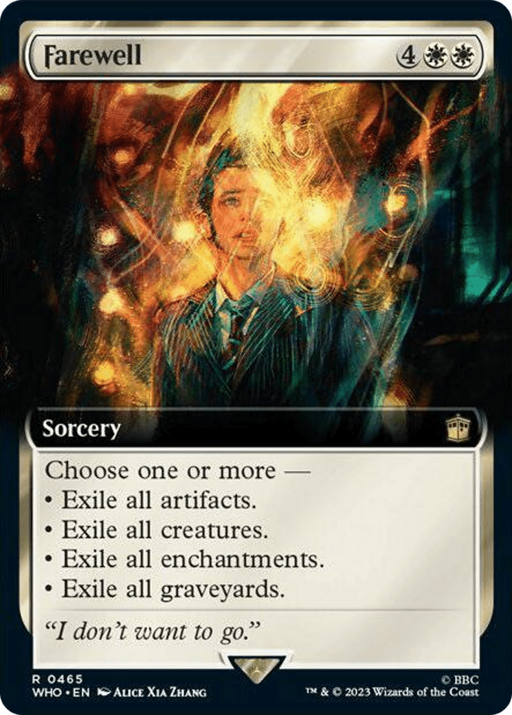 Farewell (Extended Art) [Doctor Who] MTG Single Magic: The Gathering  | Multizone: Comics And Games