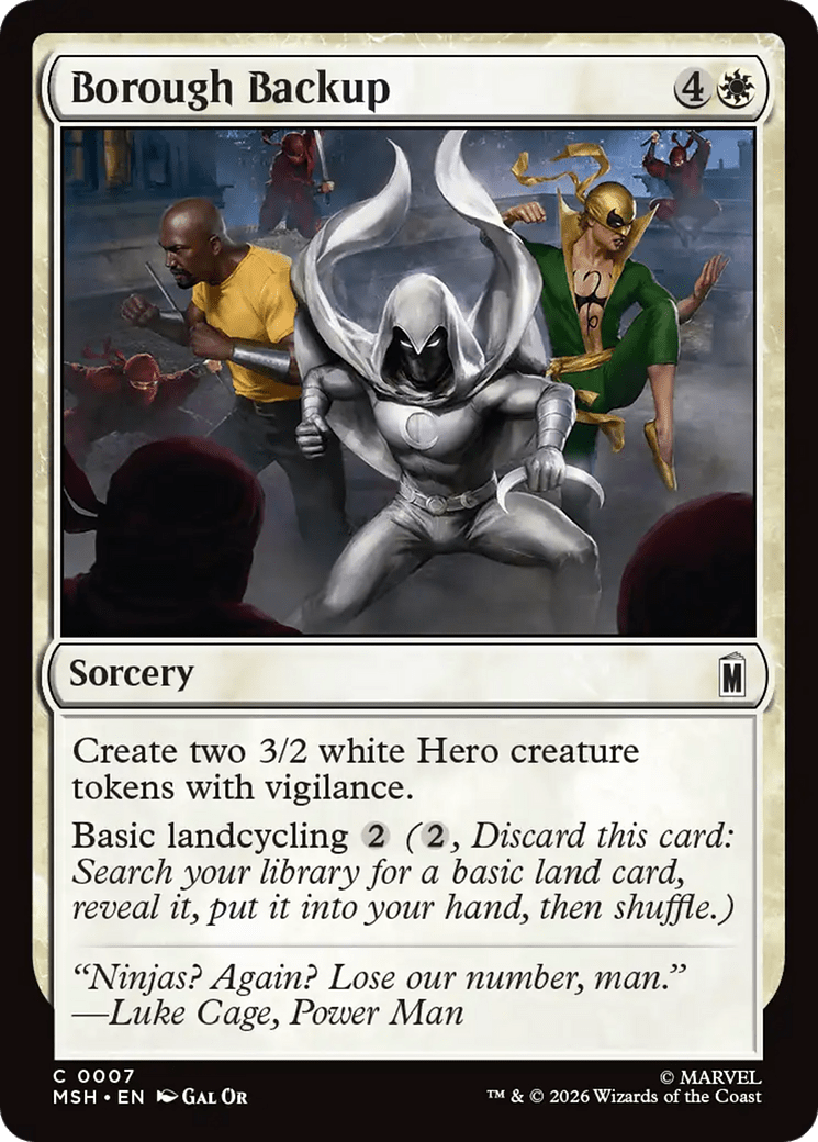 Borough Backup [Marvel Super Heroes] MTG Single Magic: The Gathering  | Multizone: Comics And Games