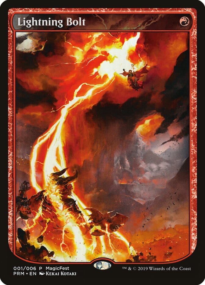 Lightning Bolt (Textless) [MagicFest 2019] MTG Single Magic: The Gathering  | Multizone: Comics And Games