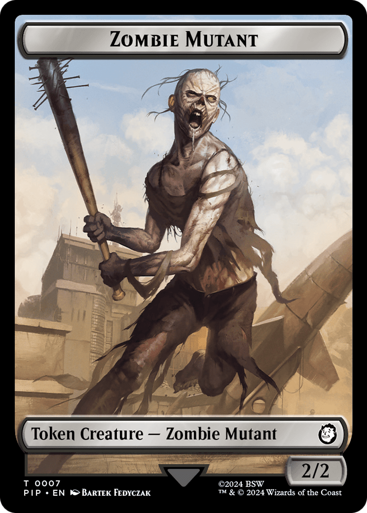 Treasure (0019) // Zombie Mutant Double-Sided Token [Fallout Tokens] MTG Single Magic: The Gathering  | Multizone: Comics And Games