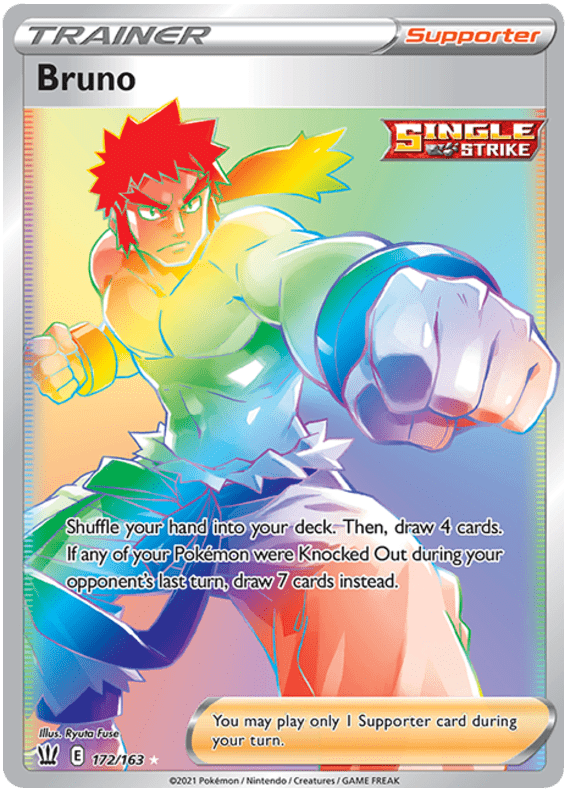 Bruno (172/163) [Sword & Shield: Battle Styles] Pokemon Single Pokémon  | Multizone: Comics And Games