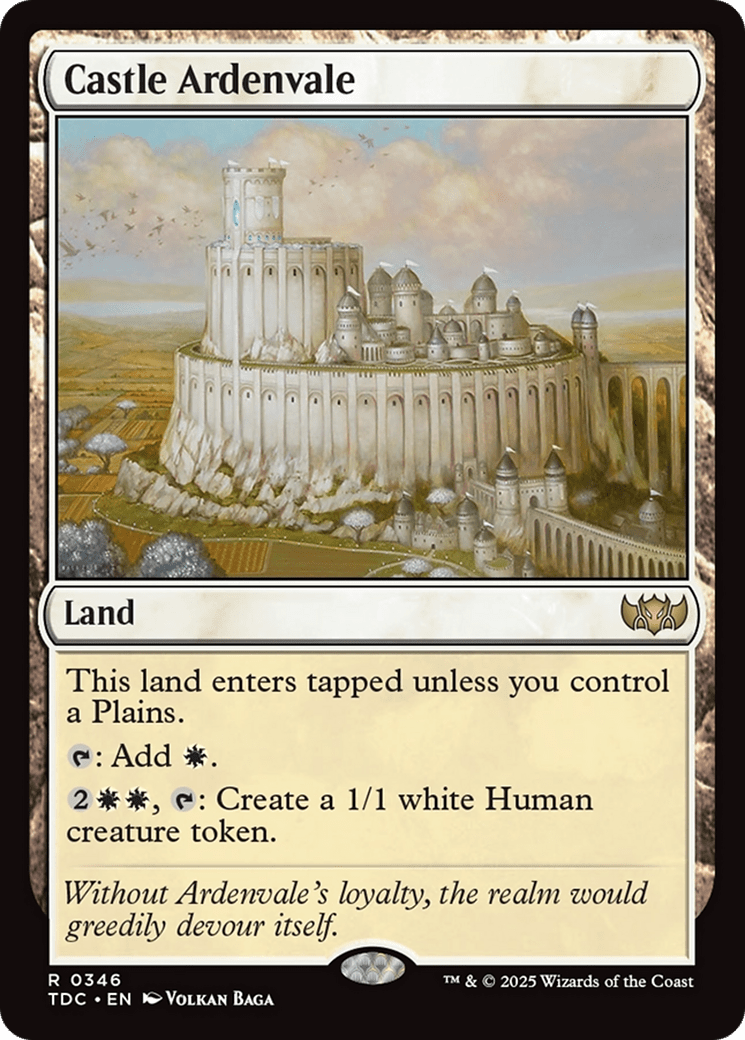 Castle Ardenvale [Tarkir: Dragonstorm Commander] MTG Single Magic: The Gathering  | Multizone: Comics And Games