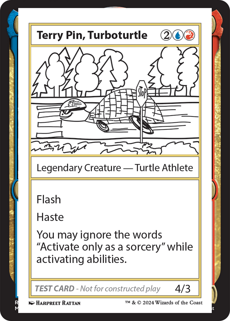 Terry Pin, Turboturtle [Mystery Booster 2 Playtest Cards] MTG Single Magic: The Gathering  | Multizone: Comics And Games