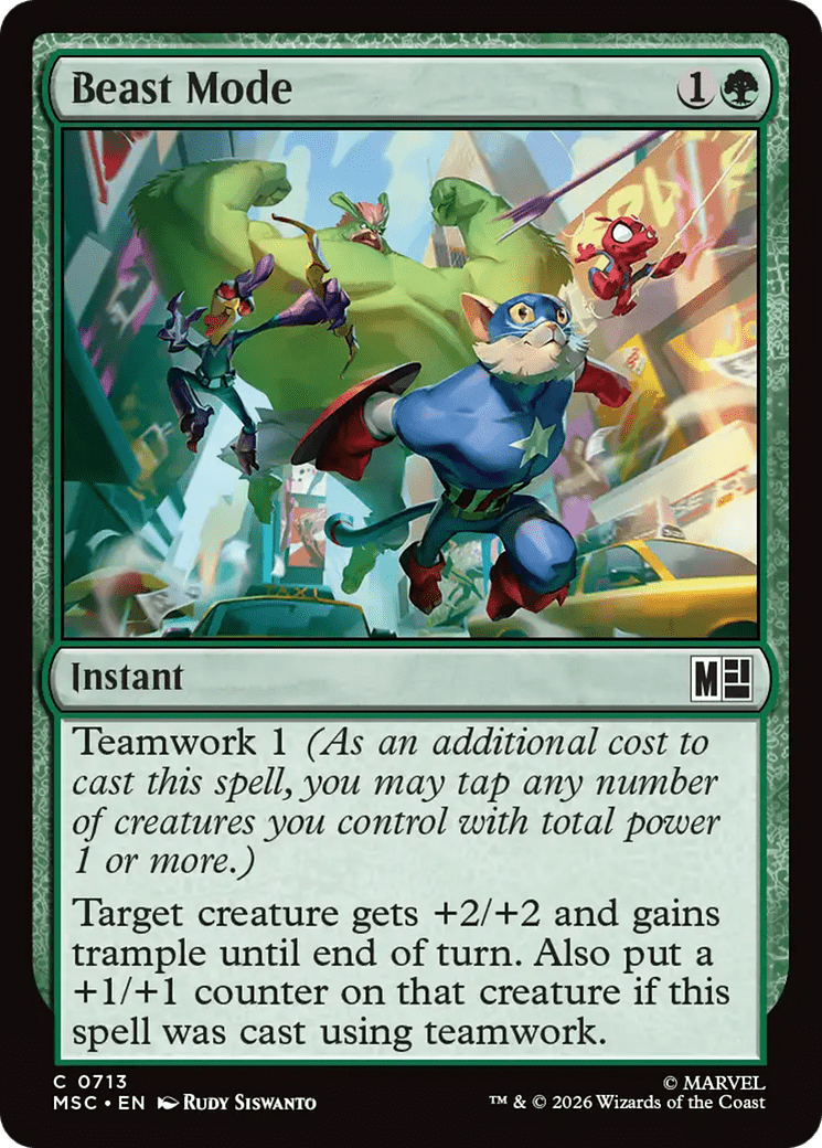 Beast Mode [Marvel Super Heroes Commander] MTG Single Magic: The Gathering  | Multizone: Comics And Games