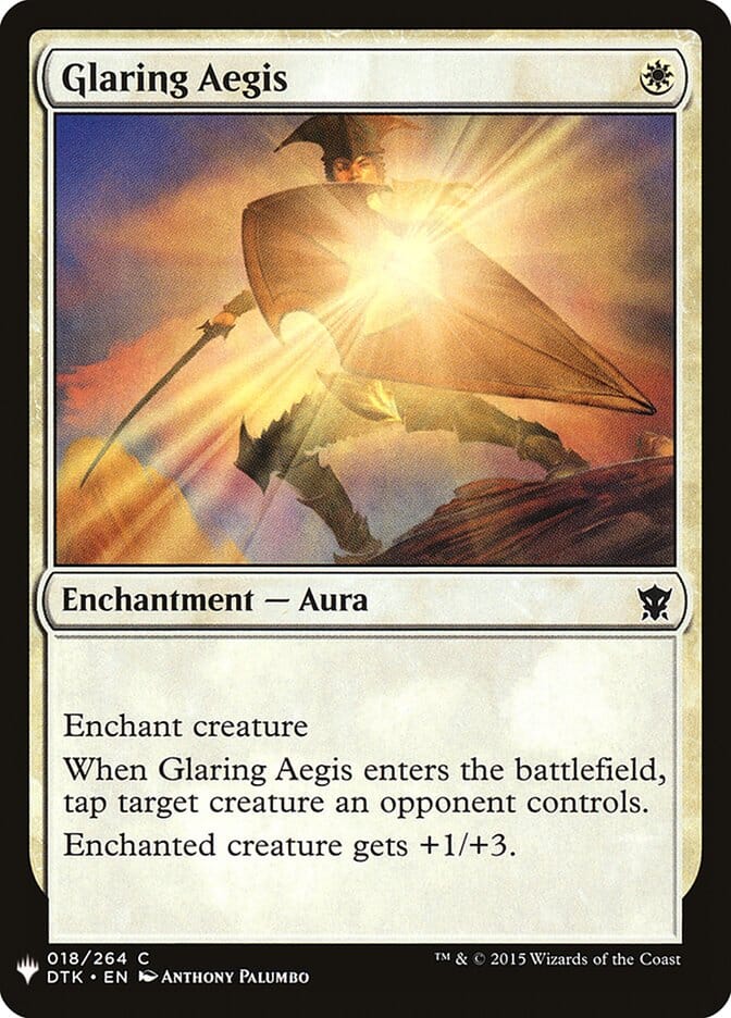 Glaring Aegis [Mystery Booster] MTG Single Magic: The Gathering  | Multizone: Comics And Games