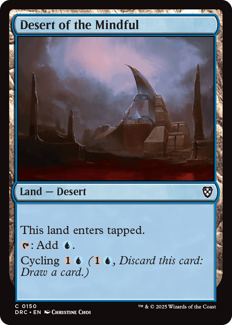 Desert of the Mindful [Aetherdrift Commander] MTG Single Magic: The Gathering  | Multizone: Comics And Games