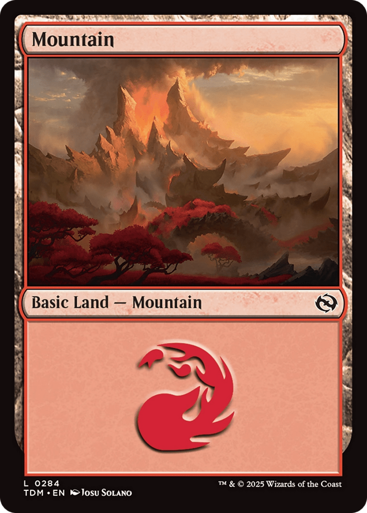 Mountain (0284) [Tarkir: Dragonstorm] MTG Single Magic: The Gathering  | Multizone: Comics And Games