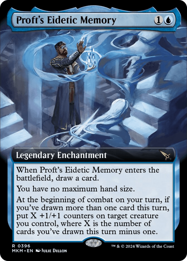 Proft's Eidetic Memory (Extended Art) [Murders at Karlov Manor] MTG Single Magic: The Gathering  | Multizone: Comics And Games
