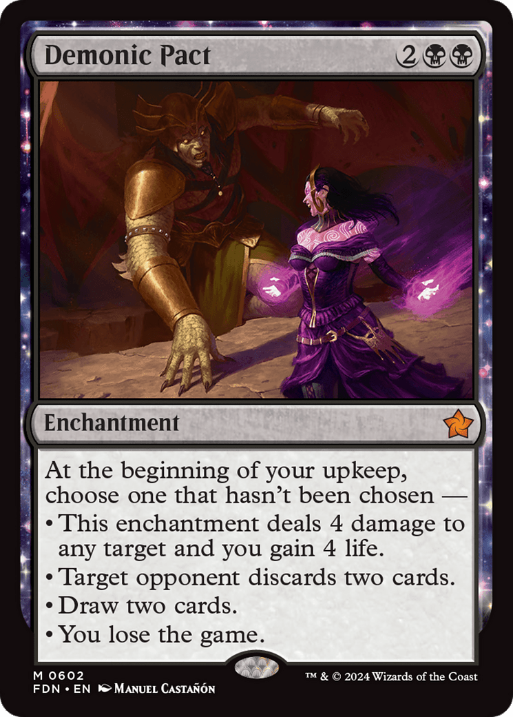 Demonic Pact [Foundations] MTG Single Magic: The Gathering  | Multizone: Comics And Games