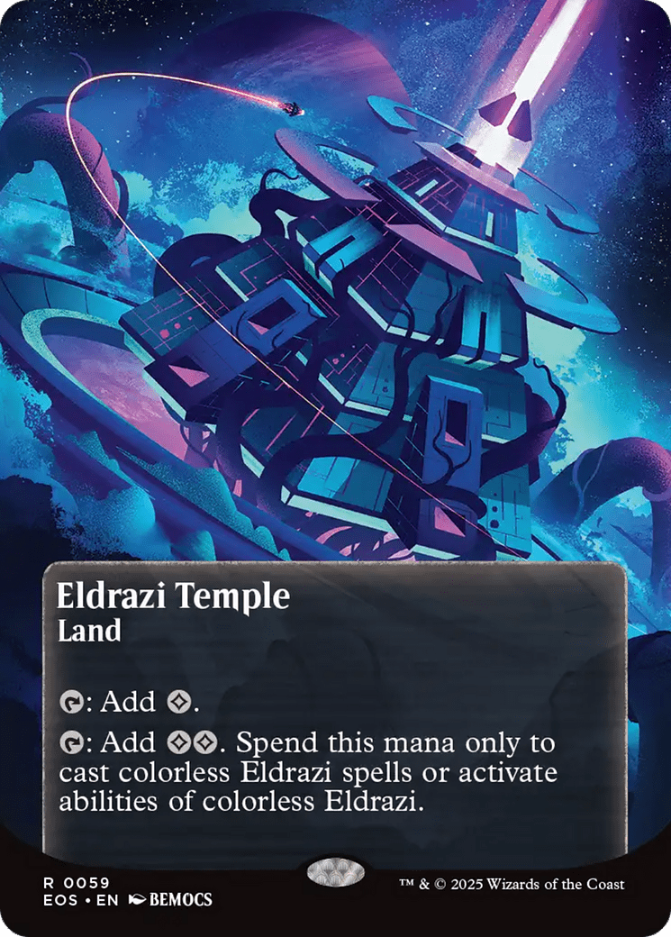 Eldrazi Temple (0059) (Borderless) [Edge of Eternities: Stellar Sights] MTG Single Magic: The Gathering  | Multizone: Comics And Games