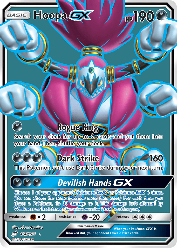 Hoopa GX (166/181) [Sun & Moon: Team Up] Pokemon Single Pokémon  | Multizone: Comics And Games