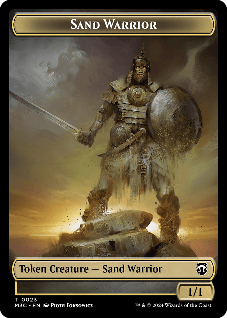 Marit Lage // Sand Warrior Double-Sided Token [Modern Horizons 3 Commander Tokens] MTG Single Magic: The Gathering  | Multizone: Comics And Games