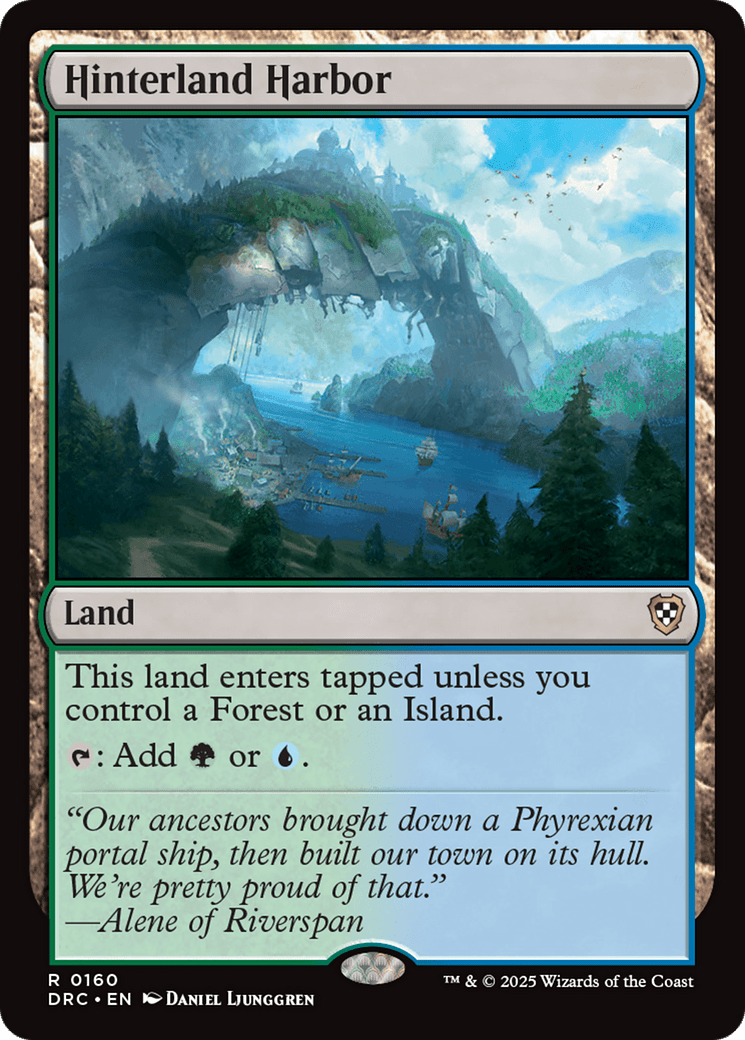 Hinterland Harbor [Aetherdrift Commander] MTG Single Magic: The Gathering  | Multizone: Comics And Games