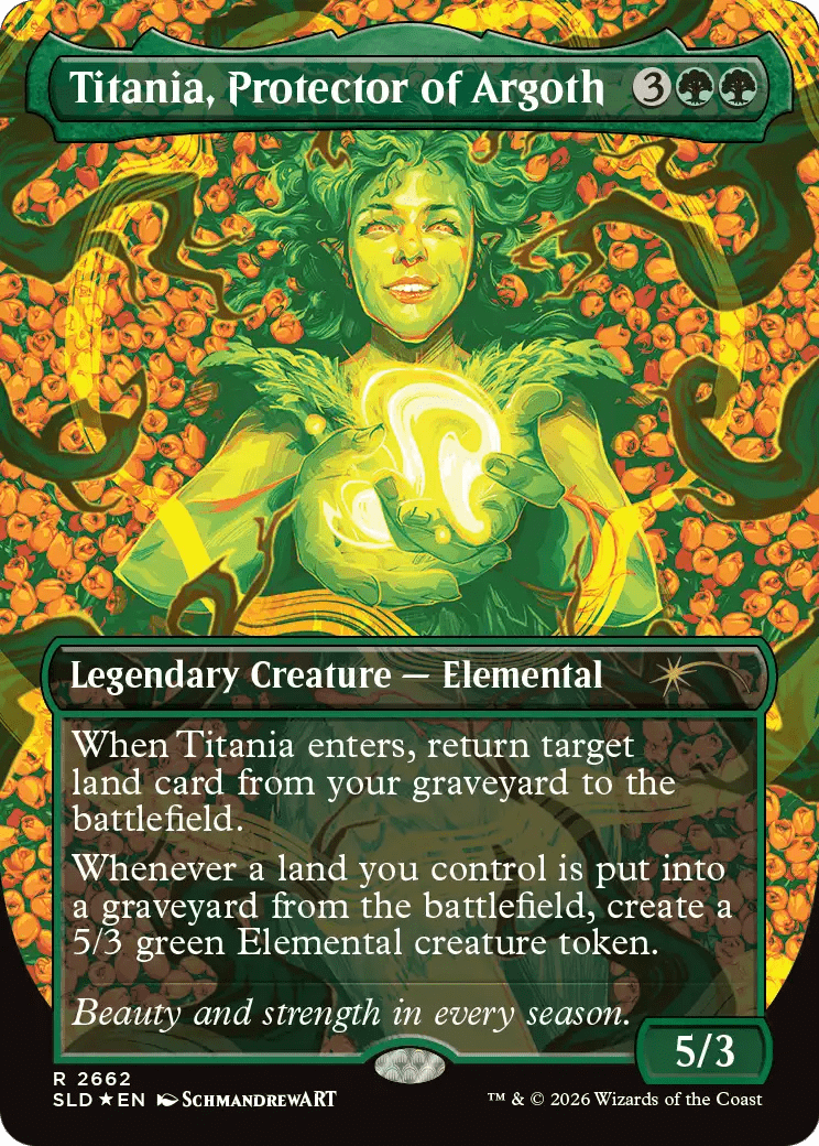 Titania, Protector of Argoth [Secret Lair Drop Series] MTG Single Magic: The Gathering  | Multizone: Comics And Games