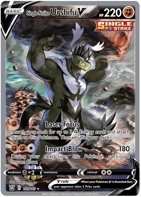 Single Strike Urshifu V (151/163) [Sword & Shield: Battle Styles] Pokemon Single Pokémon  | Multizone: Comics And Games