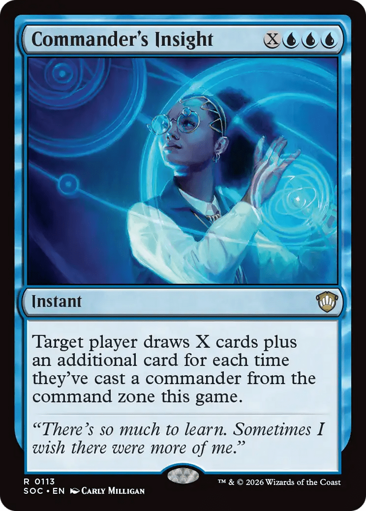 Commander's Insight [Secrets of Strixhaven Commander] MTG Single Magic: The Gathering  | Multizone: Comics And Games