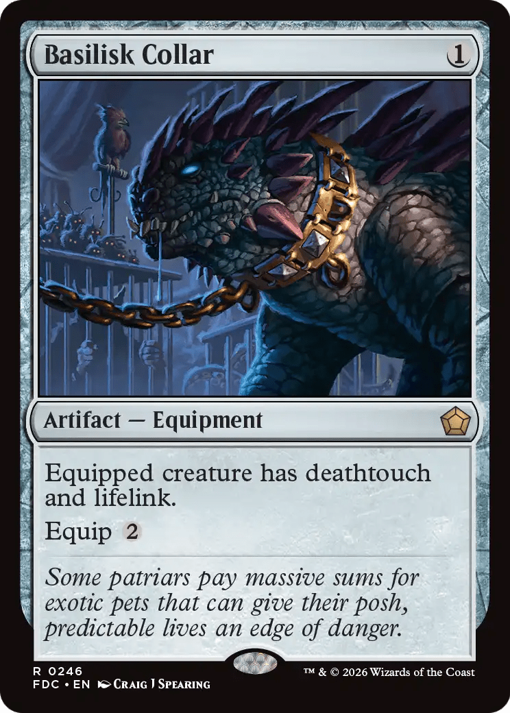 Basilisk Collar [Foundations Commander] MTG Single Magic: The Gathering  | Multizone: Comics And Games