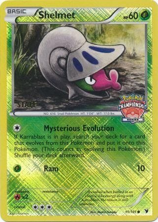 Shelmet (11/101) (Championship Staff Promo) [League & Championship Cards] Pokemon Single Pokémon  | Multizone: Comics And Games
