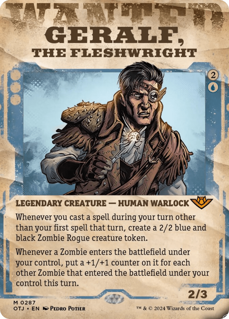 Geralf, the Fleshwright (Showcase) [Outlaws of Thunder Junction] MTG Single Magic: The Gathering  | Multizone: Comics And Games