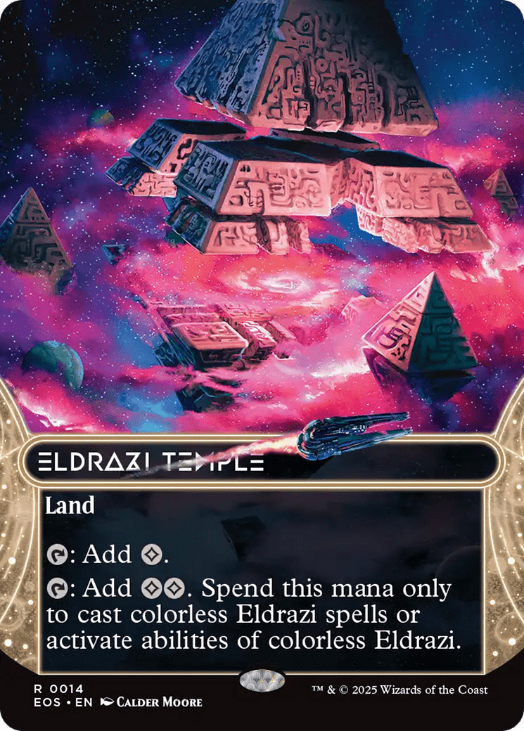 Eldrazi Temple (0014) (Borderless) [Edge of Eternities: Stellar Sights] MTG Single Magic: The Gathering  | Multizone: Comics And Games