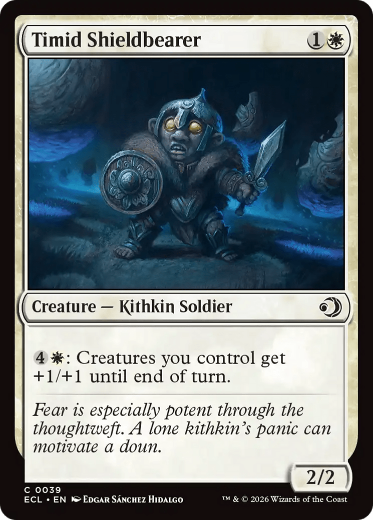 Timid Shieldbearer [Lorwyn Eclipsed] MTG Single Magic: The Gathering  | Multizone: Comics And Games