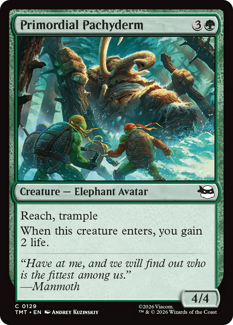 Primordial Pachyderm [Teenage Mutant Ninja Turtles] MTG Single Magic: The Gathering  | Multizone: Comics And Games
