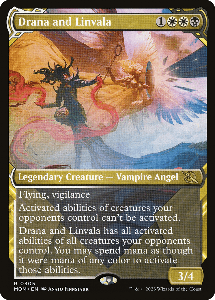Drana and Linvala (Showcase Planar Booster Fun) [March of the Machine] MTG Single Magic: The Gathering  | Multizone: Comics And Games
