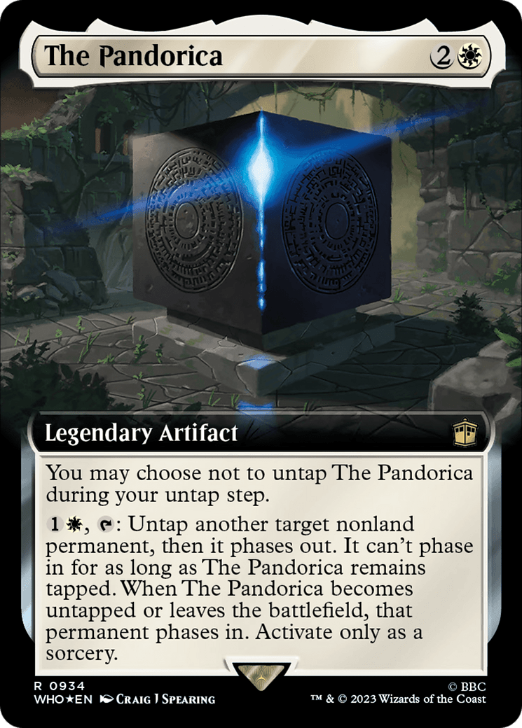 The Pandorica (Extended Art) (Surge Foil) [Doctor Who] MTG Single Magic: The Gathering  | Multizone: Comics And Games