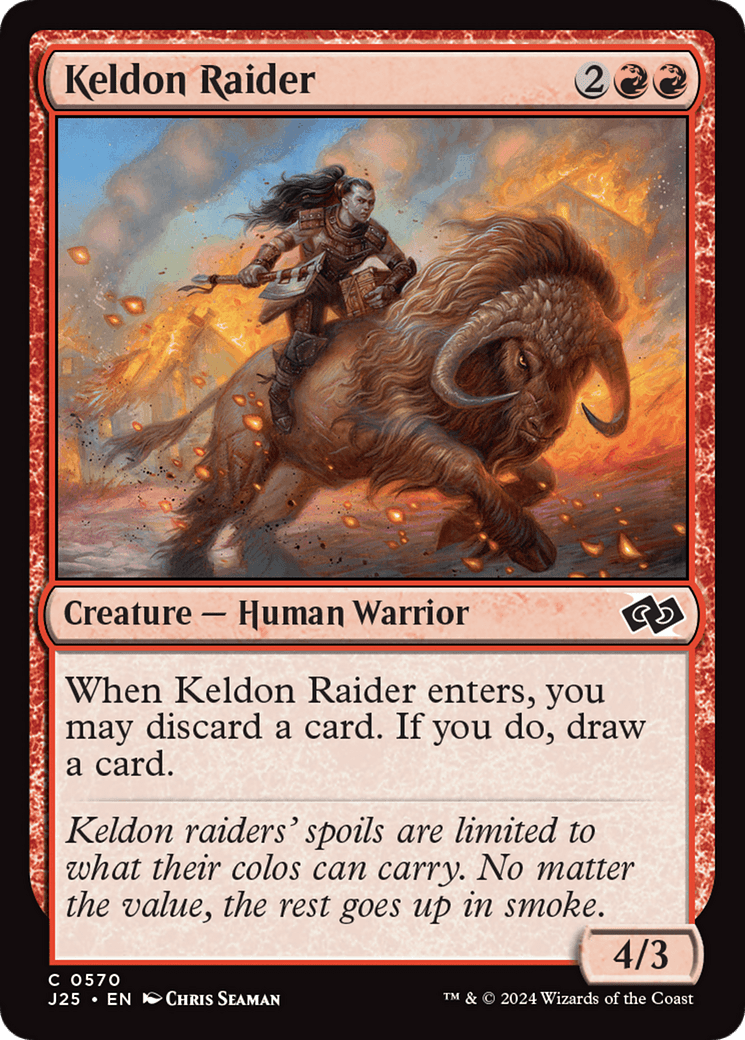 Keldon Raider [Foundations Jumpstart] MTG Single Magic: The Gathering  | Multizone: Comics And Games