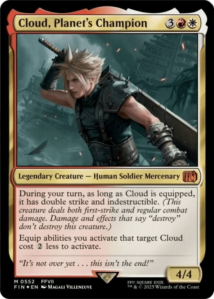 Cloud, Planet's Champion [FINAL FANTASY] MTG Single Magic: The Gathering  | Multizone: Comics And Games