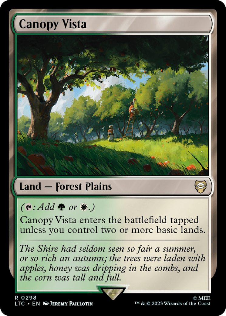 Canopy Vista [The Lord of the Rings: Tales of Middle-Earth Commander] MTG Single Magic: The Gathering  | Multizone: Comics And Games