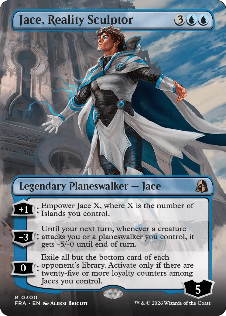 Jace, Reality Sculptor (Borderless) [Reality Fracture] MTG Single Magic: The Gathering  | Multizone: Comics And Games