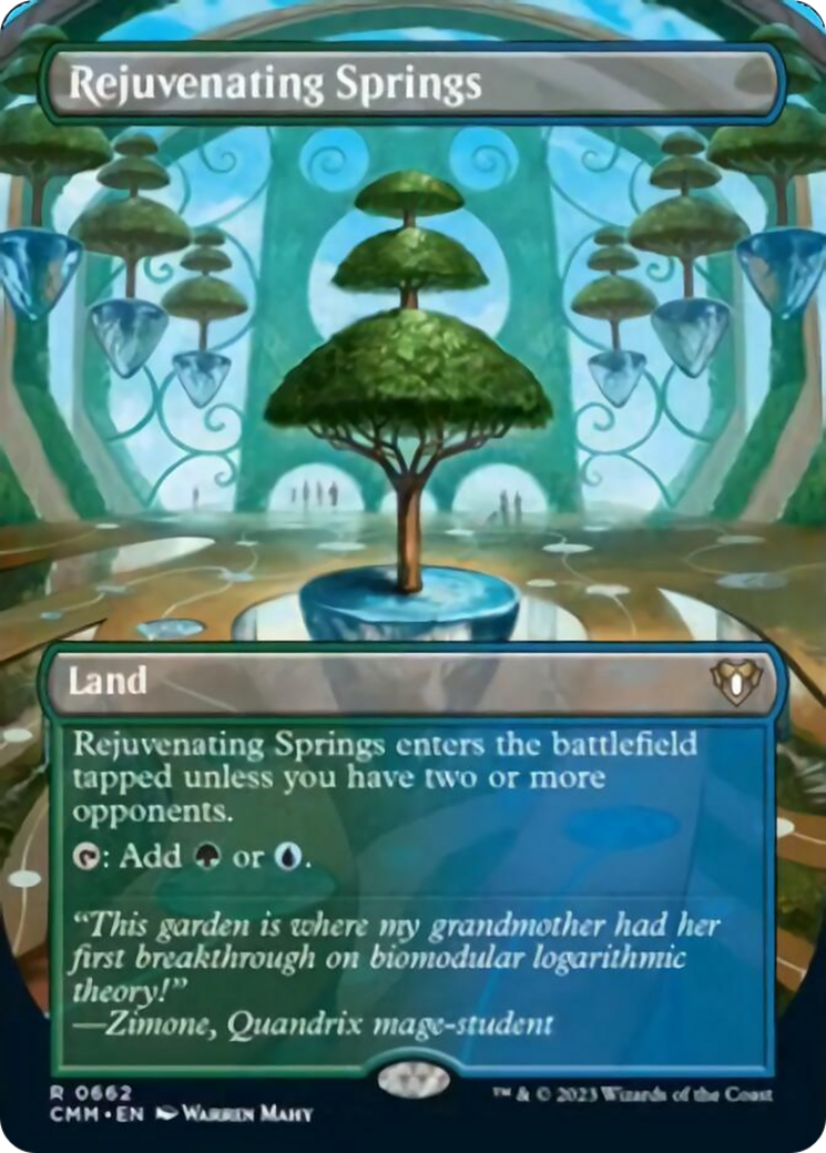 Rejuvenating Springs (Borderless Alternate Art) [Commander Masters] | Multizone: Comics And Games