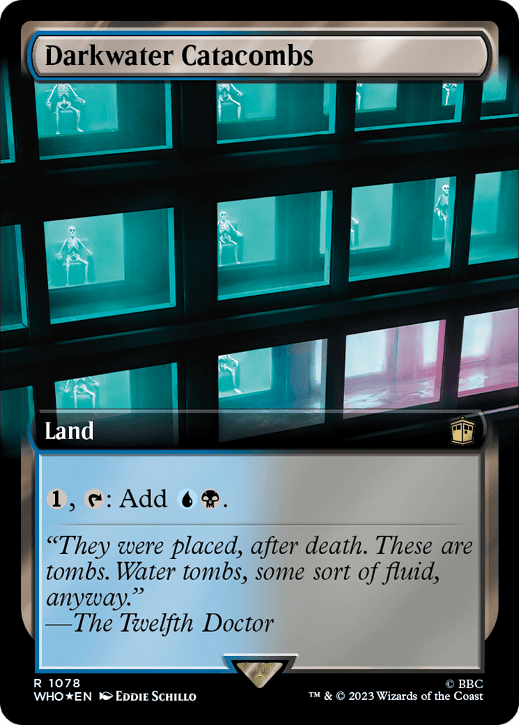 Darkwater Catacombs (Extended Art (Surge Foil) [Doctor Who] MTG Single Magic: The Gathering  | Multizone: Comics And Games