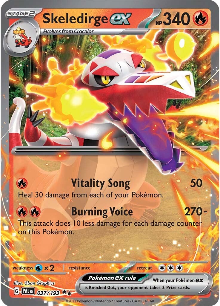 Skeledirge ex (037/193) [Scarlet & Violet: Paldea Evolved] Pokemon Single Pokémon  | Multizone: Comics And Games