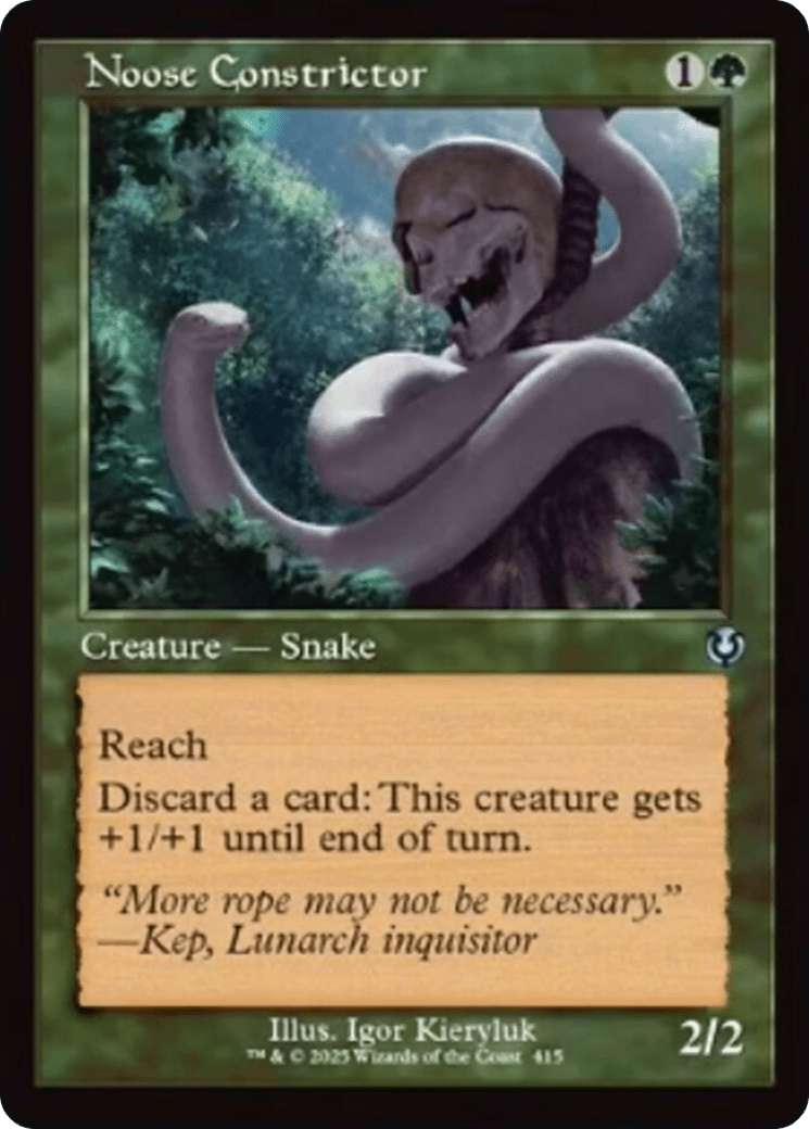 Noose Constrictor (Retro Frame) [Innistrad Remastered] MTG Single Magic: The Gathering  | Multizone: Comics And Games