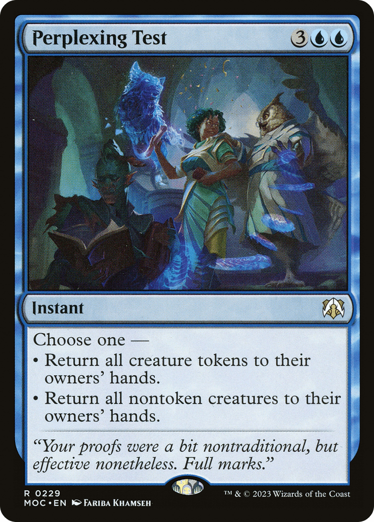 Perplexing Test [March of the Machine Commander] MTG Single Magic: The Gathering  | Multizone: Comics And Games