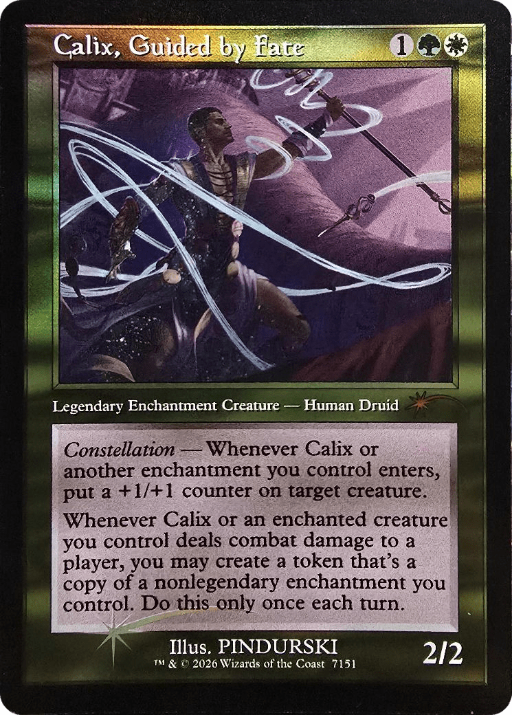 Calix, Guided by Fate (Retro Frame) [Secret Lair Drop Series] MTG Single Magic: The Gathering  | Multizone: Comics And Games