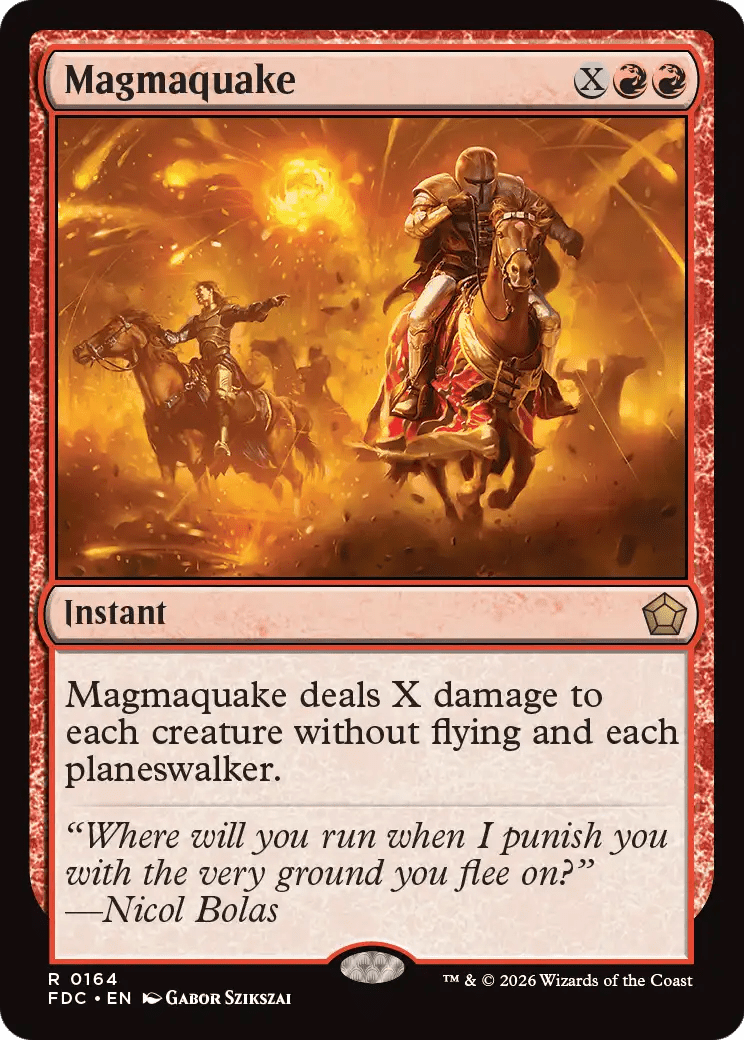 Magmaquake [Foundations Commander] MTG Single Magic: The Gathering  | Multizone: Comics And Games