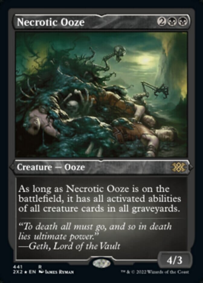 Necrotic Ooze (Foil Etched) [Double Masters 2022] MTG Single Magic: The Gathering  | Multizone: Comics And Games
