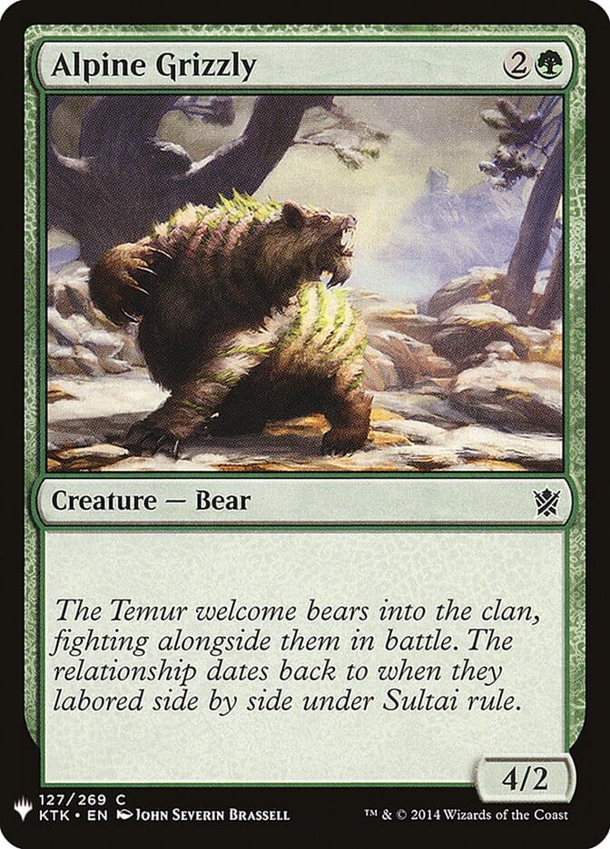 Alpine Grizzly [Mystery Booster] MTG Single Magic: The Gathering  | Multizone: Comics And Games