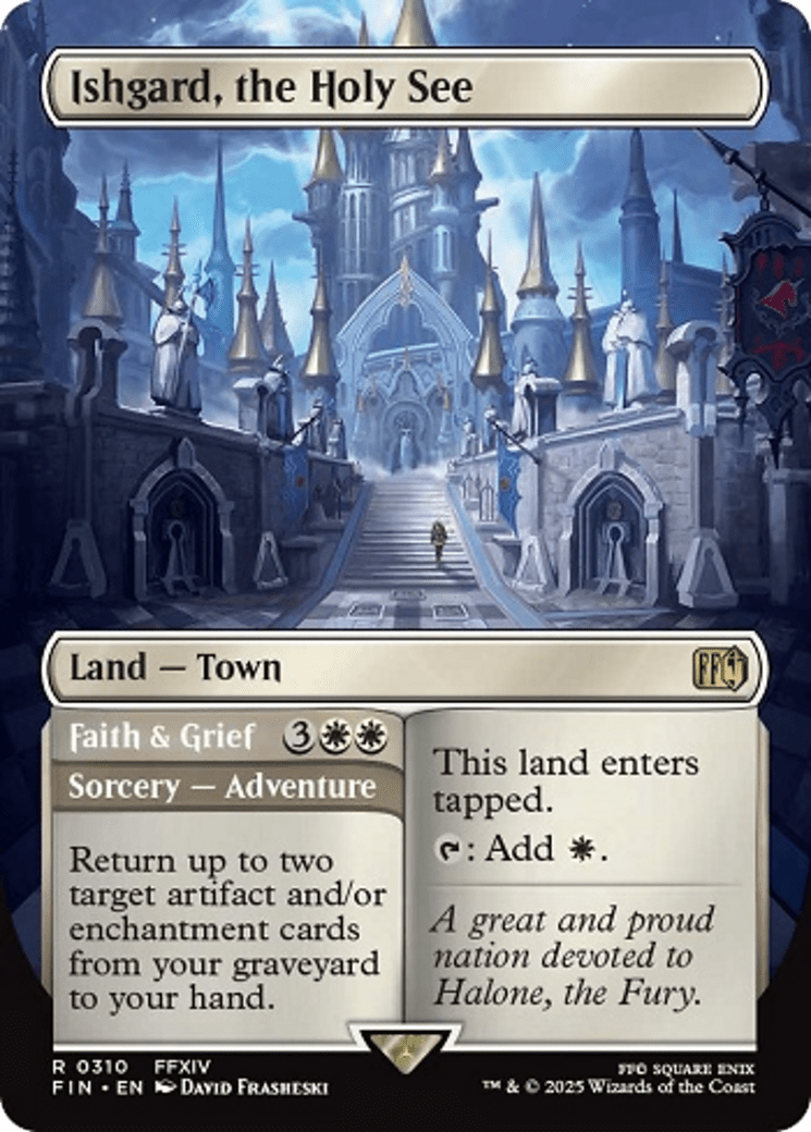 Ishgard, the Holy See (Borderless) [FINAL FANTASY] MTG Single Magic: The Gathering  | Multizone: Comics And Games