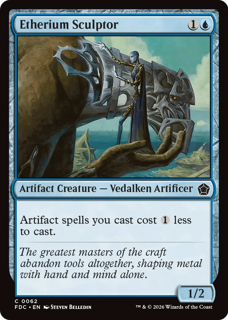 Etherium Sculptor [Foundations Commander] MTG Single Magic: The Gathering  | Multizone: Comics And Games