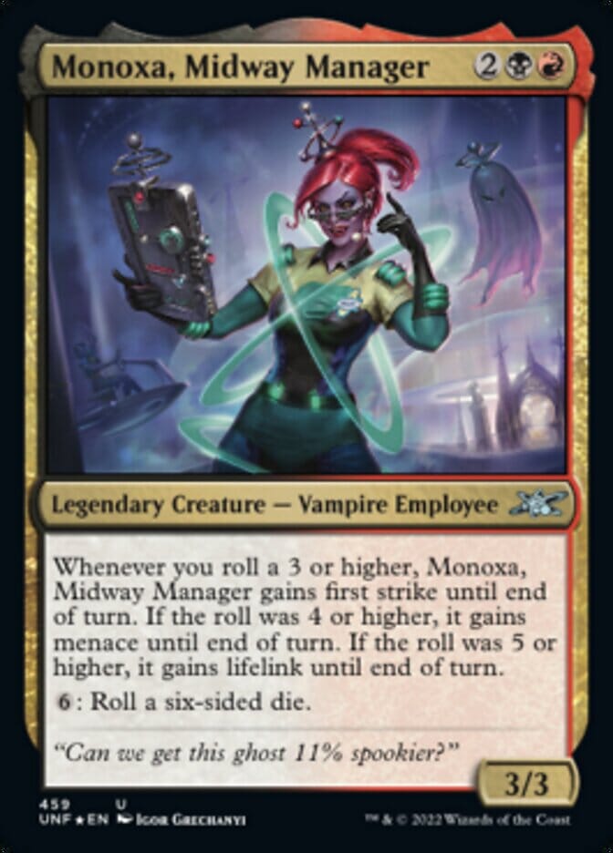 Monoxa, Midway Manager (Galaxy Foil) [Unfinity] MTG Single Magic: The Gathering  | Multizone: Comics And Games
