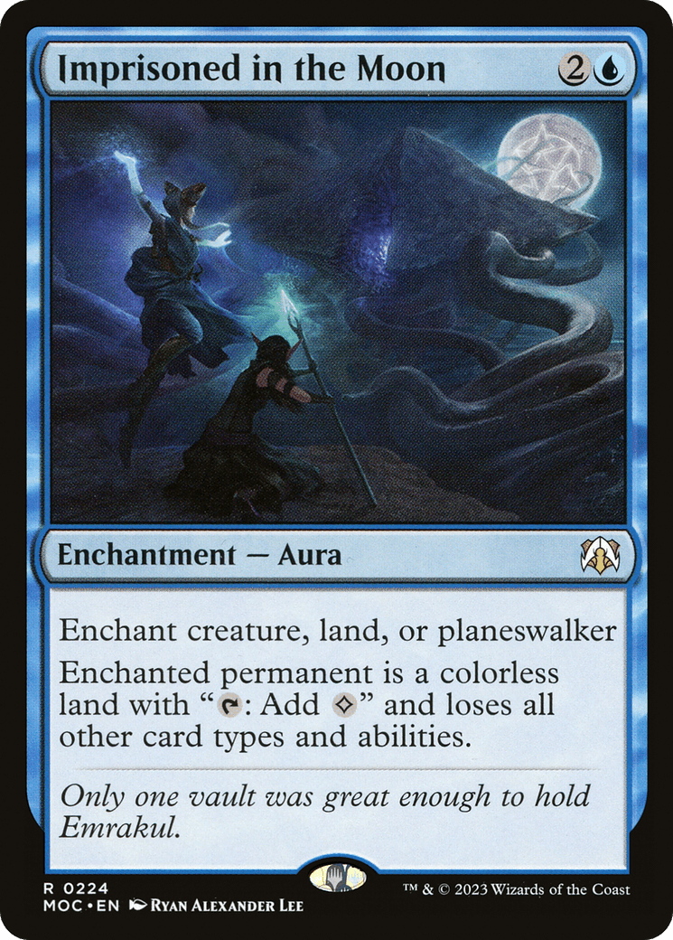 Imprisoned in the Moon [March of the Machine Commander] MTG Single Magic: The Gathering  | Multizone: Comics And Games