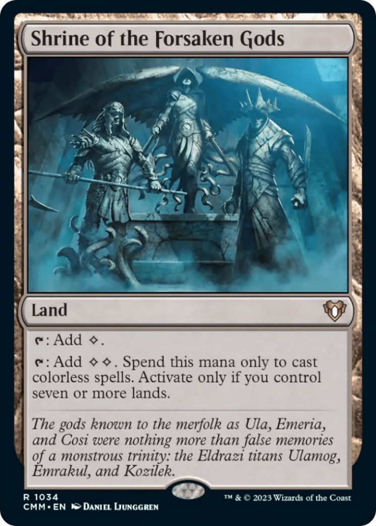 Shrine of the Forsaken Gods [Commander Masters] MTG Single Magic: The Gathering  | Multizone: Comics And Games