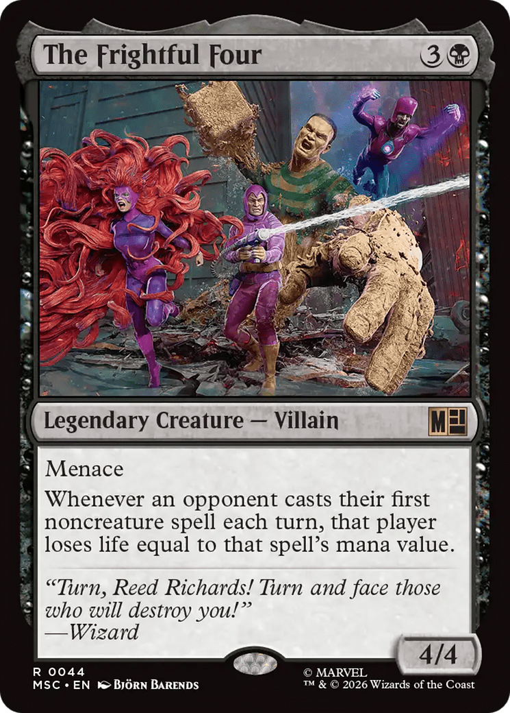 The Frightful Four (Surge Foil) [Marvel Super Heroes Commander] MTG Single Magic: The Gathering  | Multizone: Comics And Games