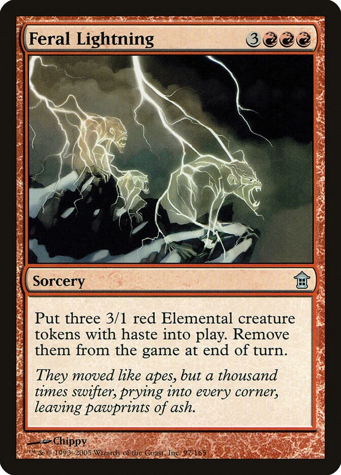 Feral Lightning [Saviors of Kamigawa] MTG Single Magic: The Gathering  | Multizone: Comics And Games